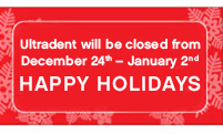 Closed for the holidays, starting Dec. 24th.